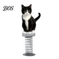 Durable Car Accessory Cat Spring Ornament, Rocking Black White Figurine, 2D Ornaments Flat Acrylic Swaying Dashboard Decor for Vehicle, Interior A
