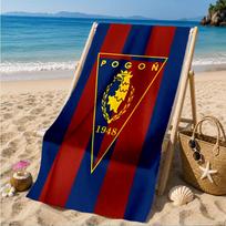 Pogoń Football Crest Beach Towel, Quick-drying, Easy to Care for, Suitable for Both Fitness and Beach Vacations,Sports Essential 70cmx140cm(27x55inch)