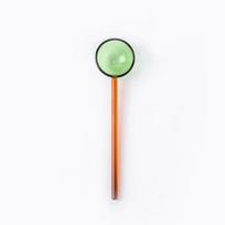 Round Rod Long Handle Glass Milk Spoon Dessert Coffee Scoop Spoon Stirring Spoons Tableware Stirrer E