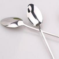 Milk Accessories Dinner Steel Dessert Spoon Coffee Handled Teaspoon Tea Stainless Spoons sidabras