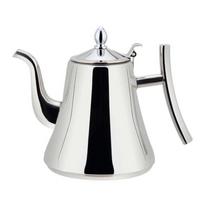 with Lid Coffee Kettle Thickened Stainless Steel Teapot Elegant Tea Pot With Filter  Hotel Use 1L sidabras