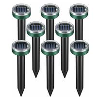Outdoor IP65 Solar Sonic Electronic Ultrasonic Animal Chaser Device LED Light Scare Away Moles Snake Bird Mouse Rodent Repellent 1