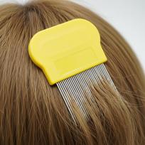 Nit Terminator Lice Removal Comb Smooth Edge Stainless Steel Needles Plastic Skin-Friendly Durable for Home Lice Comb žalia