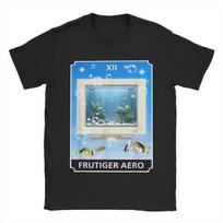 Frutiger Aero Aesthetic TShirts Unisex Unisex Tech Computer Aquarium Tarot Card Humor 100 Cotton Tee Shirt T Shirts Printed Tops S