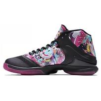 Jordan Super.Fly 4 PO CNY Slip Resistant Lightweight Non slip Lightweight Mid top Basketball Shoes Mens Black Purple 840476-060 43 juoda/violetinė
