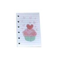 Flower Inner Refill Spiral Binder Paper 40Sheet Notebook Index Inside Page  Girls A7 cake