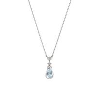 Platinum Aquamarine Necklace APVN209840AQ [Official] [Vendome Aoyama] [Platinum Woman] platina