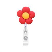Work Card Clip Chest Card Name Card Holder Nurse Badge Holder Retractable Badge Reel ID Card Clips Red