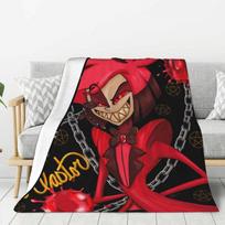 Custom Ultra-Soft Fleece Helluva Boss Humorous Cartoon Movie Throw Blanket Warm Flannel Blankets for Bed Travel Sofa Quilt 130x150cm