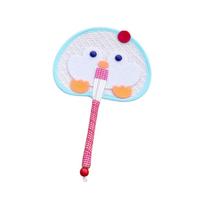 Cartoon Hand-Woven Fan Cute Hand Cranked Fan Compact Hand Braided Fan  Summer Use