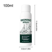 100ml Ironing Spray Static Guard Fabric Wrinkle Spray Gentle Hold Care for Wool Cotton Linen Silk Clothing Laundry Bed Home Use 100ml