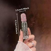 12ml Glass Perfume Atomizer Creative Rhinestone Oil Diffuser Bottle  Handicraft Pink Style B
