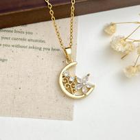 Precious Necklace with Exquisite Design, Luxurious and High-end. Small and Unique, Sweet and Cool, Collar Chain. Gold-XL2131
