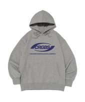 Cargo Bros Over Box Logo Oversized Hoodie (Gray/Blue) L (Brushed)