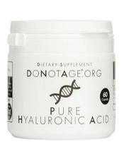 Pure Hyaluronic Acid HMWHA – Didelio molekulinio svorio hialurono rūgštis | DoNotAge | 60 kaps.