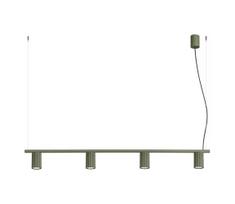 Sollux SL.2714 - Pakabinamas šviestuvas ant laido KARBON 4xGU10/10W/230V žalias