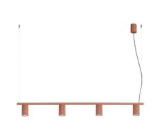 Sollux SL.2715 - pakabinamas šviestuvas ant laido KARBON 4xGU10/10W/230V oranžinis