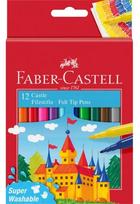 Flomasteriai Faber-Castell Castle Cardboardbox, 12 spalvų