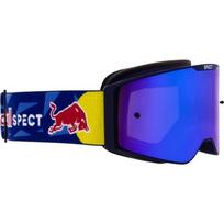 Motokroso akiniai Red Bull Spect Torp, matiniai mėlyni, mėlyni veidrodiniai lęšiai