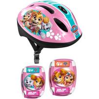 Vaikiškas šalmo ir apsaugų rinkinys Paw Patrol, rožinis