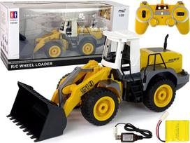 Rc ekskavatorius Lean Toys, 1:20, juoda sp./geltona sp.