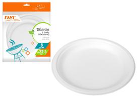 Vienkartinės lėkštės Simple Solution 20355, Ø 22.5 cm, 6 vnt.