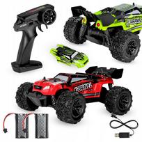 Rc automobilis Overmax X-Gravel, raudona sp./žalia sp.