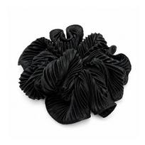 LAETI Wrinkled Scrunchie Klostuota plaukų gumytė Black
