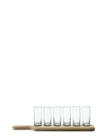 LSA International - Paddle Vodka Set & Oak Paddle - Stiklinė - Nude