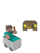 Minecraft - Minecraft Minecart Rc & Steve, Wheelie Stunt & Turbo Boost, Lights & Digital Item Code - Žaidimų rinkiniai - Marga / raštuota