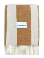 Maison Deux - Rough Stripe Blanket - Antklodė ir užtiesalas - Smėlio