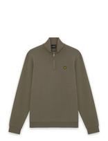 Lyle & Scott - Loopback Quarter Zip Sweat - Megztinis - Chaki spalva