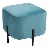 Pufas Homcom 44,5x44,5x41,5cm., baltos/juodos spalvos