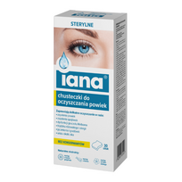 „Starpharma Iana“ sterilios akių vokų valymo servetėlės – 30 servetėlių