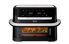 Karšto oro gruzdintuvė TEFAL Dual Easy Fry Flex, EY9228E0, 9 l, juoda