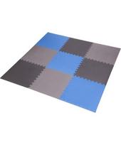 Apsauginis kilimėlis One Fitness MP-10, pilkai mėlynas, 60x60x1 cm, 9 vnt.
