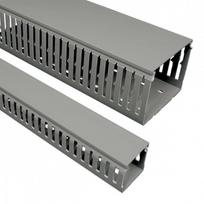 Plastikinis perforuotas kanalas Kopos RK 100X60_LD (pilkas, 100x60mm, 2m)