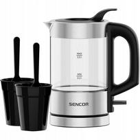 Elektrinis virdulys Sencor SWK 160SS, 0,5 l, 1100 W, su 2 puodeliais