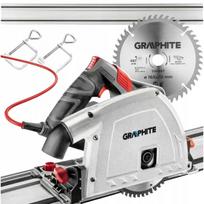 Giluminis pjūklas GRAPHITE su 140 cm kreipiamuoju bėgeliu ir disku