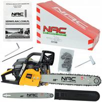 Benzininis pjūklas NAC POWER, 2,85 AG, 45 cm juosta, 51,7 cc