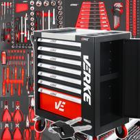Įrankių vežimėlis su įranga WORKSHOP TOOL CABINET SERVICE 154