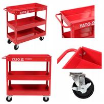 Įrankių vežimėlis YATO YT-55210, 3 lentynos, 130 kg