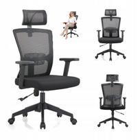 Biuro kėdė SITWELL, ergonomiška, juoda, K26