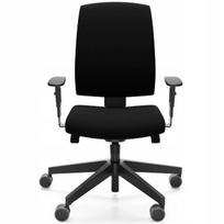 Biuro kėdė RAYA 21S, ergonomiška, juoda, su ratukais
