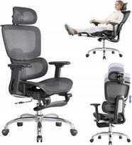 Ergonominė biuro kėdė su reguliuojama kojų atrama LARKLEAVES