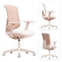 Vaikiška ergonomiška rožinė kėdė, reguliuojamas aukštis 47–57 cm, pasukama