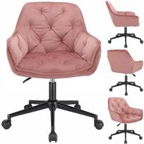 Biuro kėdė JUMIhome LARGO, reguliuojama, veliūrinė, su ratukais