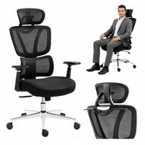 Biuro kėdė ERGONOMIC, su ratukais, reguliuojama, iki 130 kg