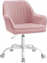Ergonominė pasukama kėdė, rožinė, 93,5 x 62 x 64 cm