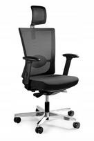 Biuro kėdė FORTE, juoda, ergonomiška, su tinkleliu